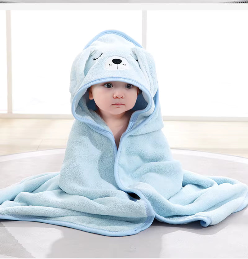Babyhandduk med Djurmotiv – Mjuk Huvhandduk